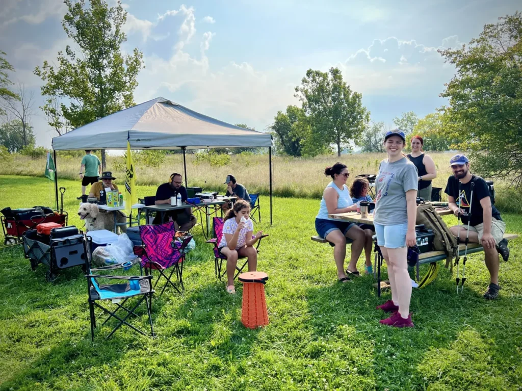 Setup at Belle Isle