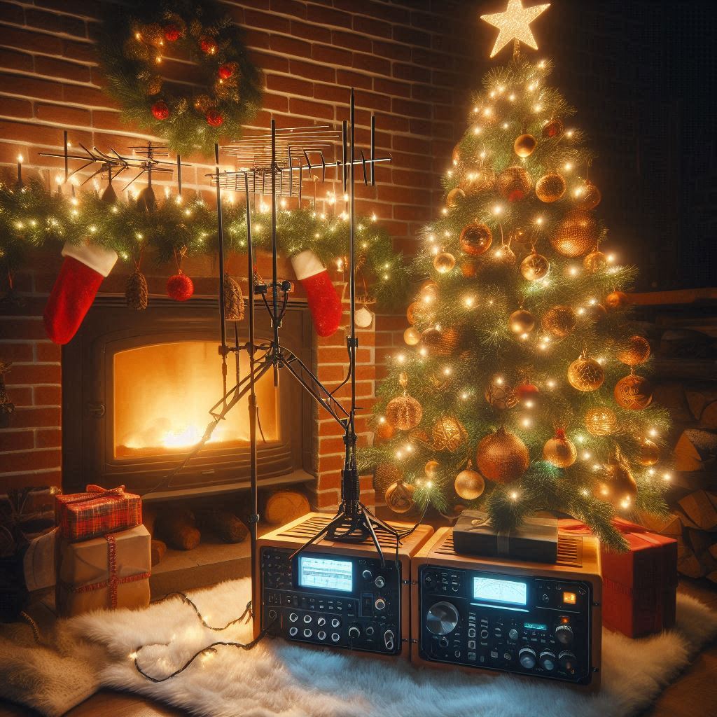 Christmast Tree w. AI Generated Radio